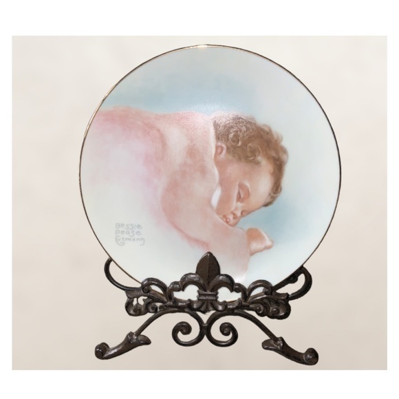Bessie Pease - Sun Kissed - Bundles Of Joy 23K Gold Trim Collectible 8.5 Plate - Picture 1 of 5